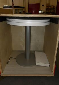 MOD-1453 Charging Table with Optional Programmable RGB Accents Lights and Crate Packaging -- View 2