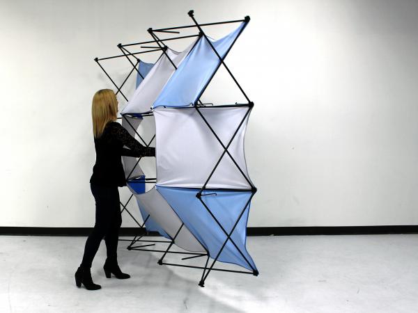 X1 2.5 ft. -- 1x3 C Fabric Pop-Up Display Assembly