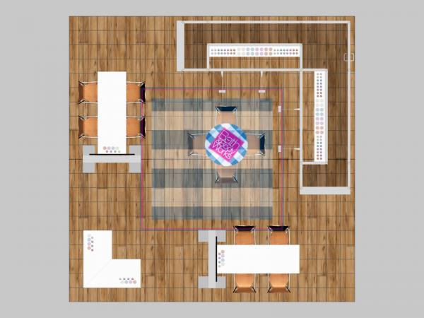 VK-5224 Island Trade Show Exhibit -- Plan View