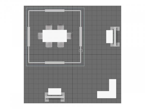 RE-9207 Island Rental Trade Show Exhibit -- Plan View