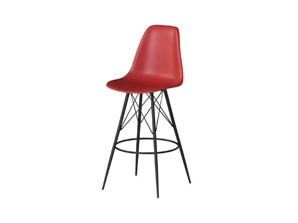 CEBS-047 | Chelsea Barstool Black Red -- Trade Show Furniture Rental