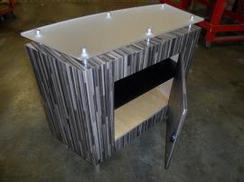 MOD-1162 Counter with Locking Storage, Graphics, and Custom Fabric-lined Crate -- Image 2