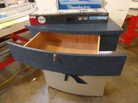 Custom Kiosk with Canopy and Storage Drawer -- Image 2