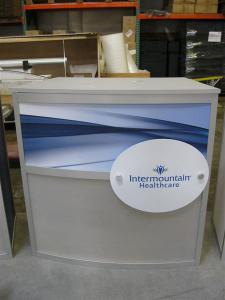 Custom eSmart Exhibit with Circular Header and Stage -- Image 2