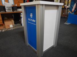 (2) RE-1219 Square Pedestals with Sintra Pedestal Graphics