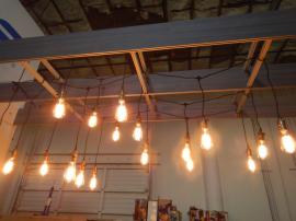 String Lights with Edison Bulb Fixtures
