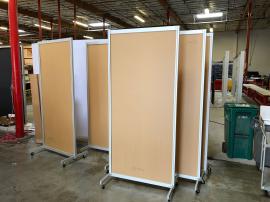 Safety Dividers with Acrylic Inserts in (3) Sizes:  48" x 78", 36" x 78", and 24" x 78"