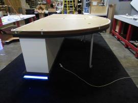 Custom 10 ft. and 8 ft. Designs with Backlit Graphics, LED Accent Lights, and Raised Clear Plex Counter Top