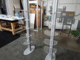 RENTAL: (2) 6 Ft High RE-1252 Shelf Trees with Clear Acrylic Shelves