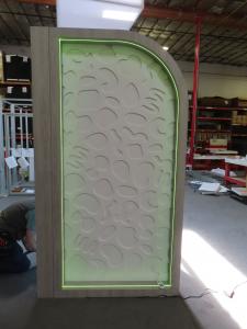 Custom Reconfigurable Inline/Island Exhibit with Backlit Graphics -- View 2