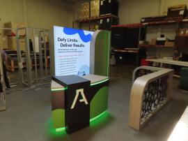 Custom Reconfigurable Inline/Island Exhibit with Backlit Graphics -- View 6