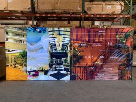 RENTAL: RE-2046 LED Lightbox @ 228" Wide x 95" High with Two Separate Frames, (2) Fabric Blocker Panels, Baseplates, and SEG Backlit Fabric Graphics
