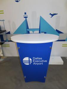 VK-1232 Sacagawea Portable Display with Tension Fabric Graphics -- View 2