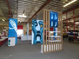 Custom Island Exhibit w/ Laminated Extrusion Canopy, Backlit Tension Fabric Graphics -- View 2