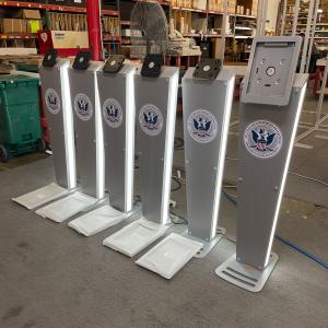 (6) MOD-1373 iPad Kiosks with LED Lights, Locking Clamshell, and Tilt Mount