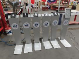 (6) MOD-1373 iPad Kiosks with LED Lights, Locking Clamshell, and Tilt Mount -- View 2