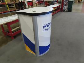 MOD-1267C Modular Counter with (2) Wireless Charging Pads, Locking Storage, and Direct Print Graphics -- View 2