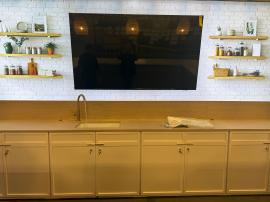 Custom Island Exhibit with Backlit and Non-Backlit Fabric Graphics -- View 6