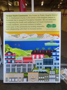 Custom SuperNova Wall-mounted Lightbox with SEG Fabric Graphic and Laminated Finish