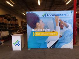 Modified VK-2993 Lightbox with SEG Fabric Graphic and MOD-1701 Backlit Counter with Locking Storage