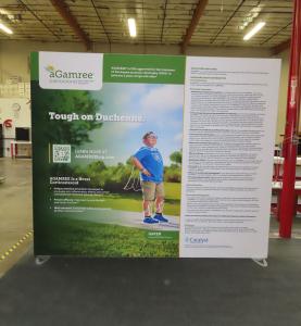 VK-1968 SuperNova Backlit Exhibit with SEG Fabric Graphic and Aluminum Extrusion Frame -- View 2