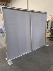 RENTAL: RE-1089 Inline Design with 112" W x 86.25" H Symphony Backwall Frame, SEG Fabric Graphic -- View 3