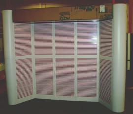 10' x 10' Euro LT Modular Laminate Display with Powder Coated Slatwall