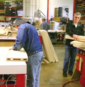 Akmed and Himzo working on some Custom Shelves