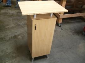 Eco-systems Sustainable Small Bamboo Cabinet with Internal Storage -- Image 1