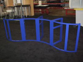 Powder-coated Blue Framework for a Mobile On Field Sports Desk (ESPN) -- Image 1