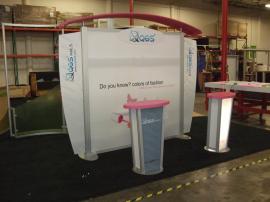 Custom Visionary Designs Inline Exhibit with (2) Modified MOD-1230 Pedestals -- Image 1