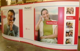 10' x 20' Euro LT Modular Laminate Exhibit with Custom Vinyl Graphics